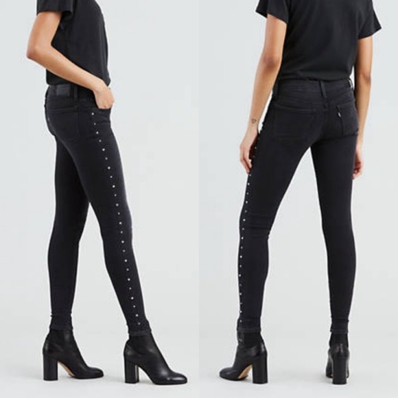 Levi's Denim - Levi’s 710 mid studded rise super skinny jeans NWT
